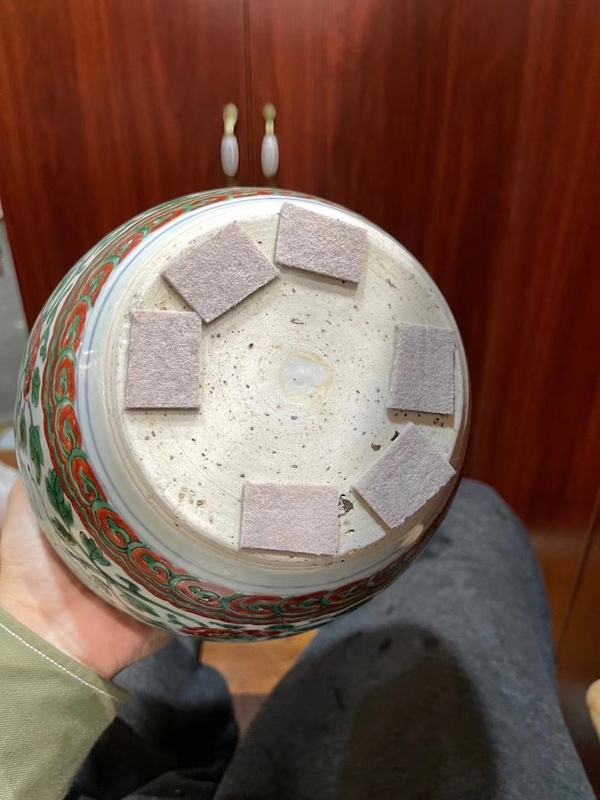 古玩陶瓷康熙五彩粥罐拍賣,當前價格26800元