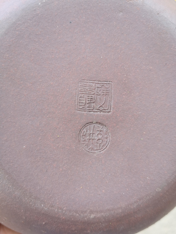 古玩雜項晚清名家宜興顧見文大紫砂壺拍賣,當前價格2980元