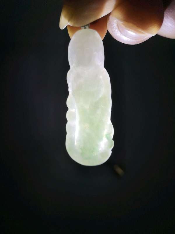 古玩玉器觀音拍賣(mài),當(dāng)前價(jià)格345元