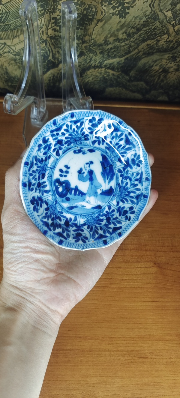 古玩陶瓷康熙嬰戲杯盤一套拍賣,當前價格2680元