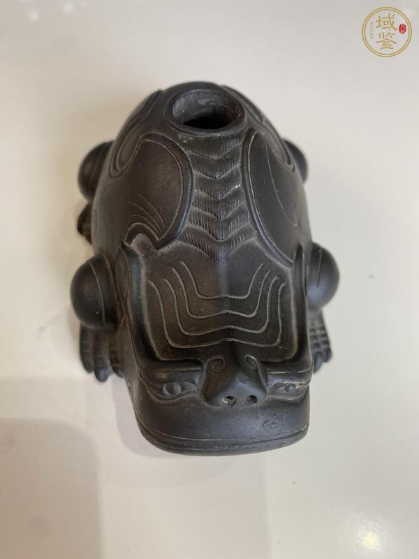 古玩銅器瑞獸香插真品鑒賞圖