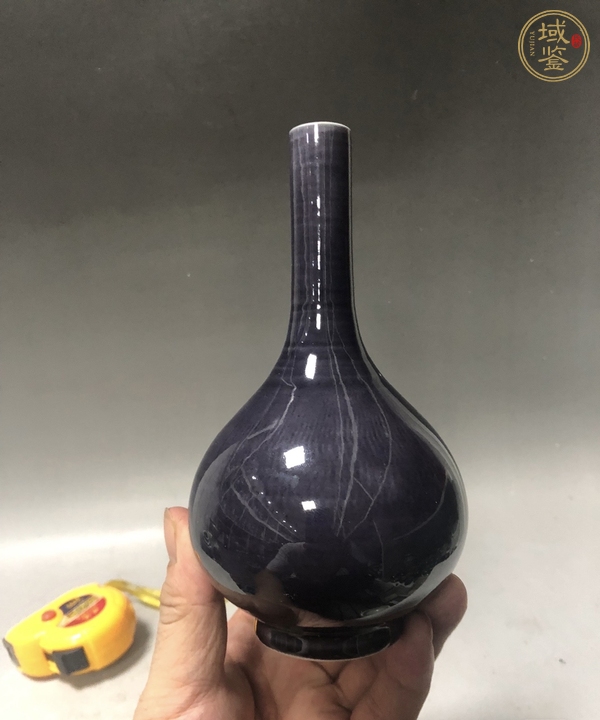 域鉴古玩 约民国时期日本作茄皮紫釉胆式瓶鉴定结果 约民国时期日本作茄皮紫釉胆式瓶真假鉴别 域鉴古玩 约民国时期日本作茄皮紫釉胆式瓶鉴定结果 约民国时期日本作茄皮紫釉胆式瓶真假鉴别
