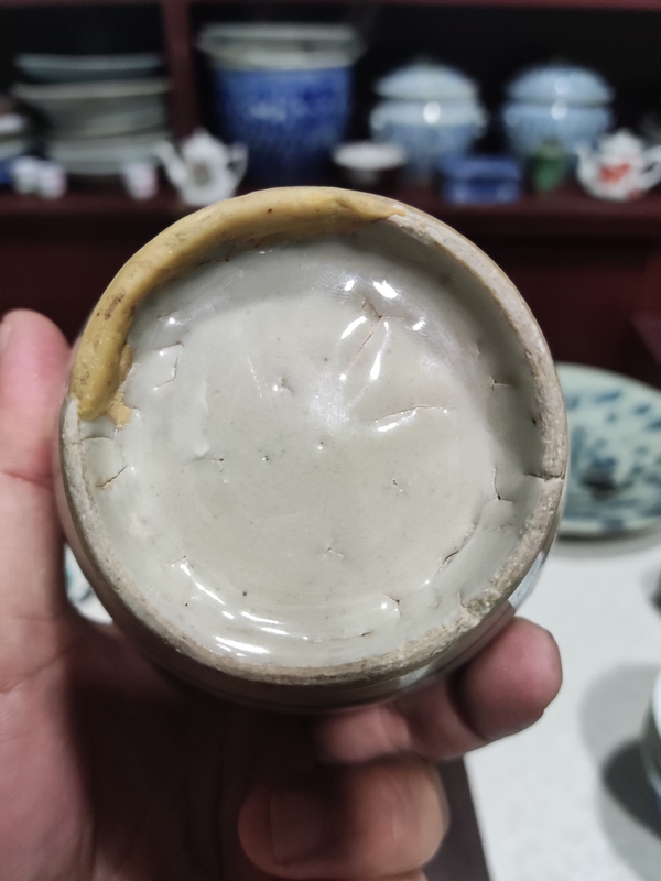 古玩陶瓷明晚期青花花卉紋罐拍賣,當前價格988元