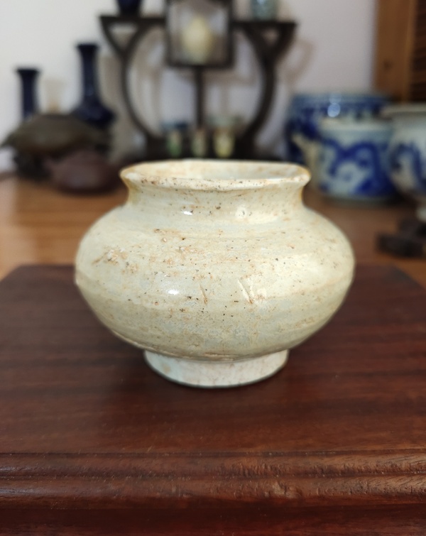 古玩陶瓷宋-景德鎮青白釉水盂拍賣,當前價格233元