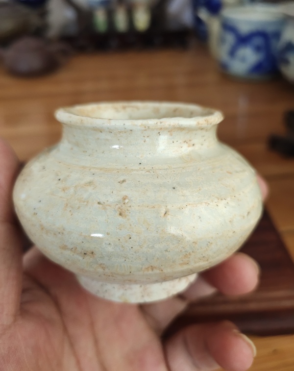 古玩陶瓷宋-景德鎮青白釉水盂拍賣,當前價格233元