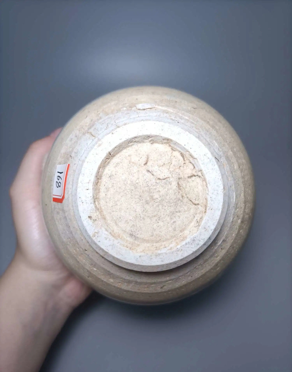 古玩陶瓷青白釉弦紋茶入拍賣,當前價格688元