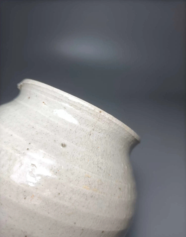 古玩陶瓷青白釉弦紋茶入拍賣,當前價格688元