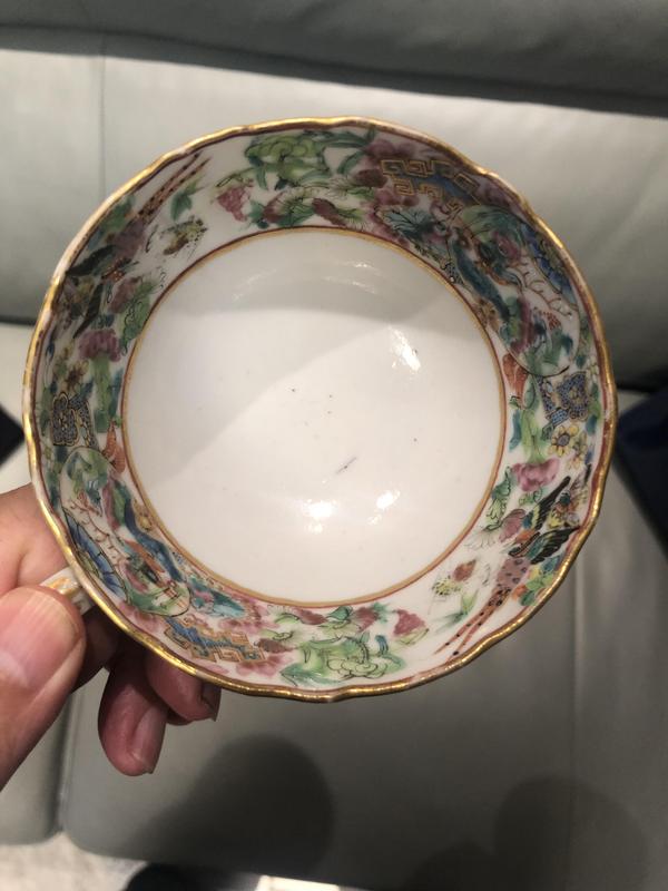 古玩陶瓷晚清人物紋廣彩碗拍賣,當前價格1500元