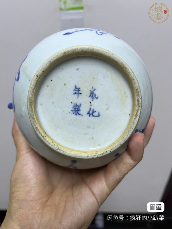 古玩陶瓷青花八駿圖象耳尊真品鑒賞圖