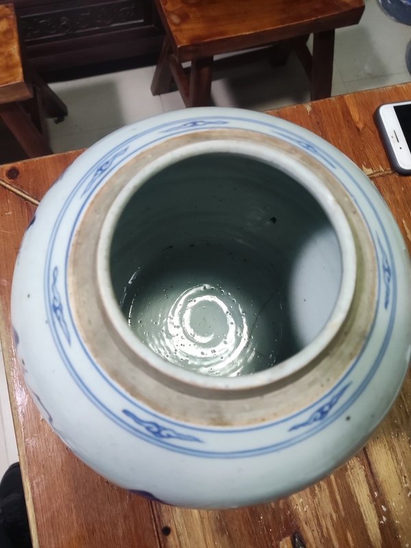 古玩陶瓷清代乾隆山水紋青花罐拍賣,當(dāng)前價(jià)格4688元
