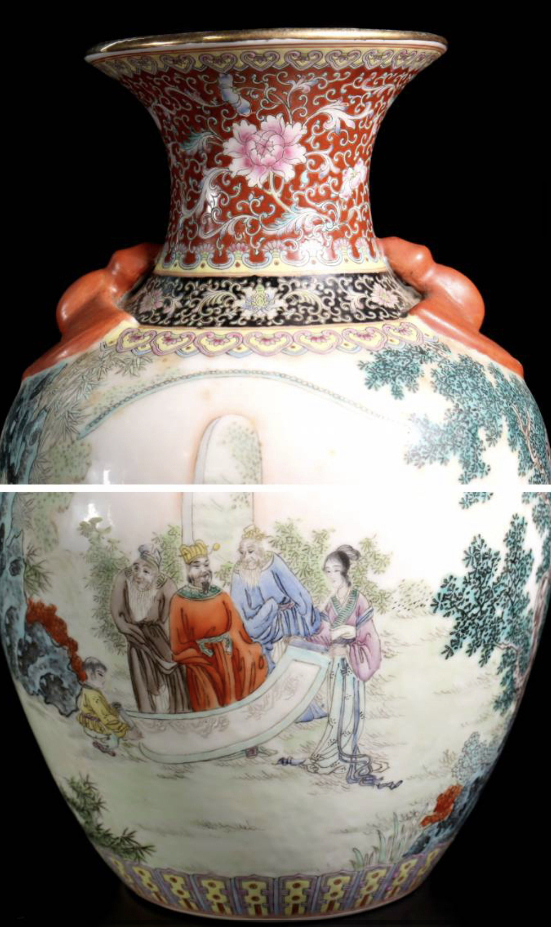 正式的大清乾隆年製花瓶中国清時代清朝時代大清乾隆年製在銘染付青花