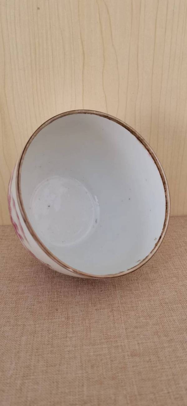 古玩陶瓷胭脂紅山水紋罐拍賣,當前價格700元