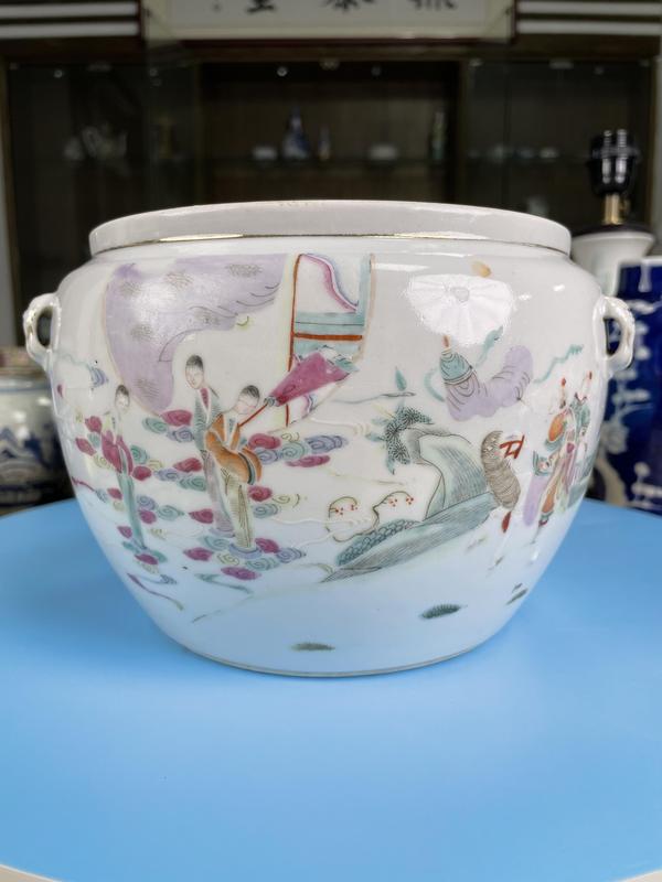 古玩陶瓷清同治 精品 粉彩人物故事紋粥罐拍賣,當前價格2900元