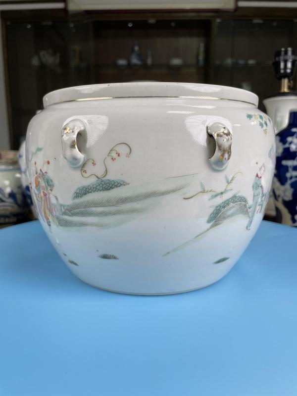 古玩陶瓷清同治 精品 粉彩人物故事紋粥罐拍賣,當前價格2900元