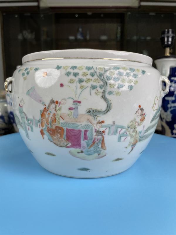 古玩陶瓷清同治 精品 粉彩人物故事紋粥罐拍賣,當前價格2900元