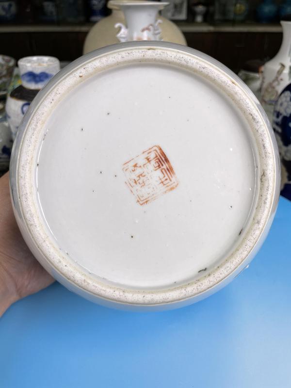古玩陶瓷清同治 精品 粉彩人物故事紋粥罐拍賣,當前價格2900元