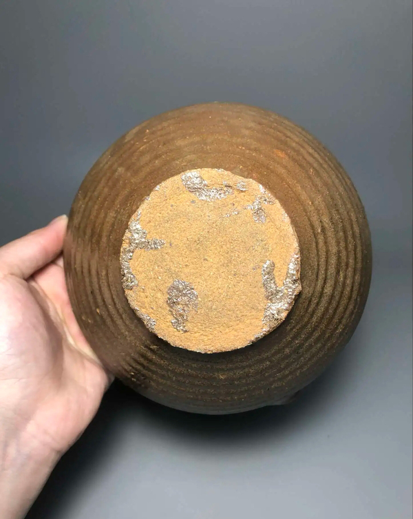古玩陶瓷明末褐釉茶硯缽拍賣,當前價格688元