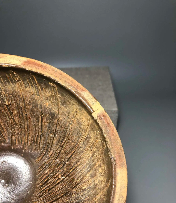 古玩陶瓷明末褐釉茶硯缽拍賣,當前價格688元