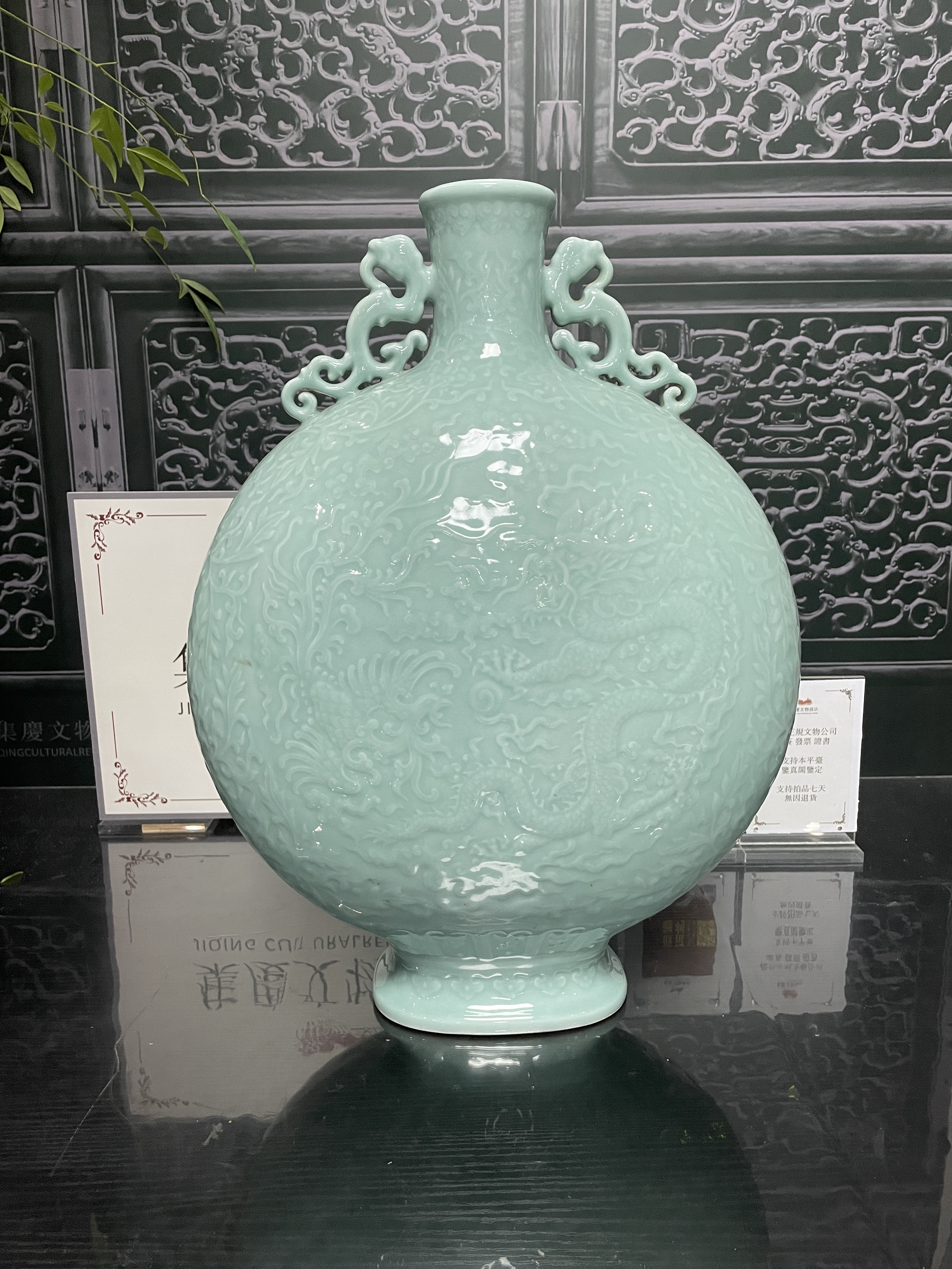 中国古美術品 博物館級 明代 赤絵金襴手角瓢花瓶 合箱 