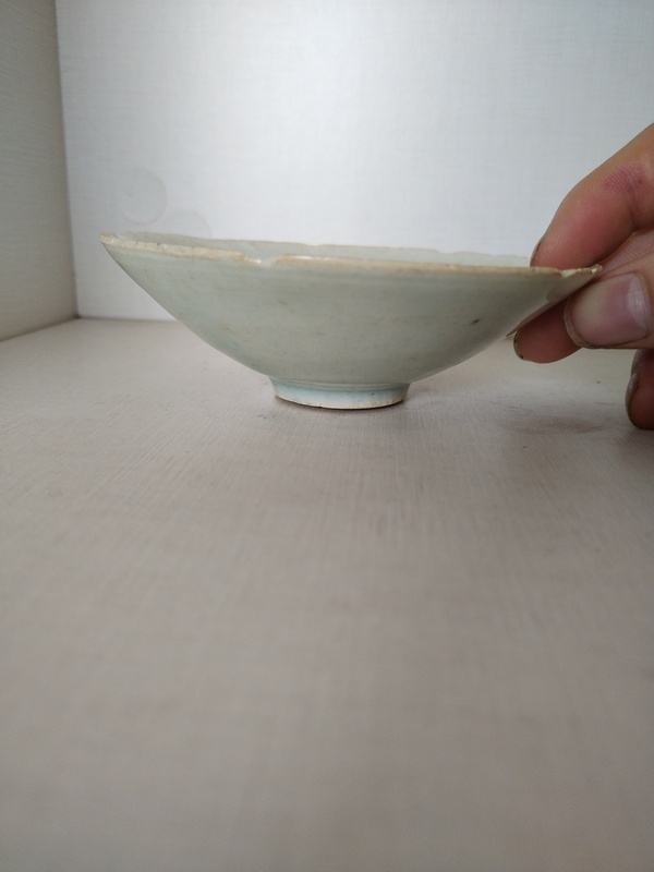 古玩陶瓷宋代影清花口盞拍賣,當前價格88元