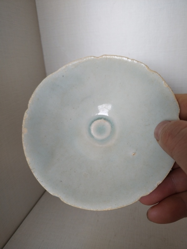 古玩陶瓷宋代影清花口盞拍賣,當前價格88元