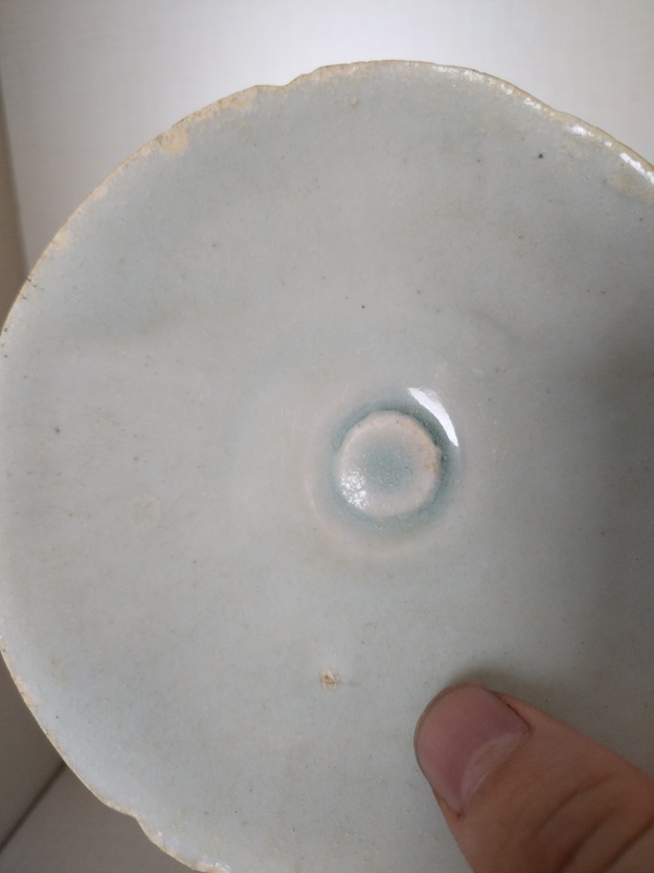 古玩陶瓷宋代影清花口盞拍賣,當前價格88元
