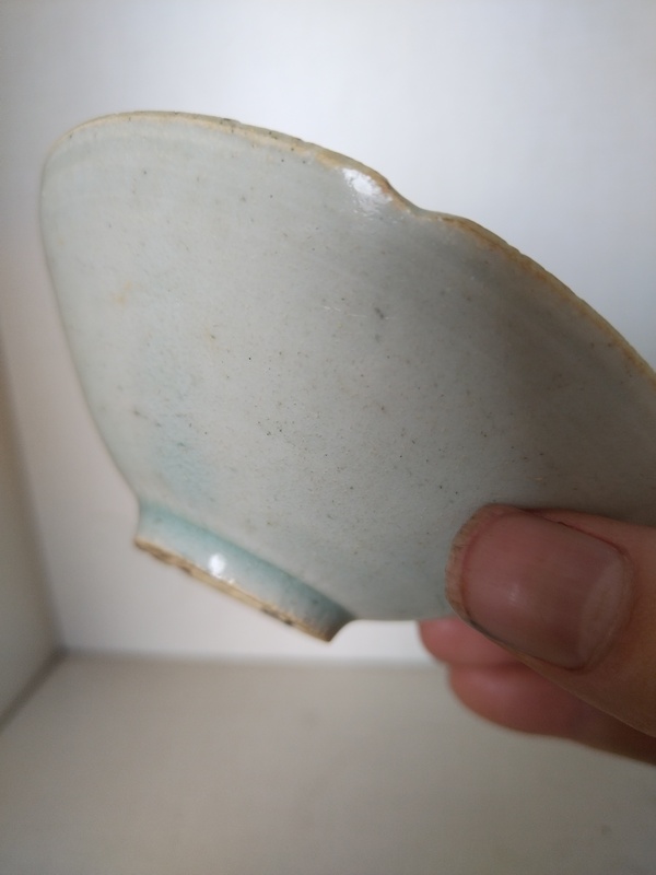 古玩陶瓷宋代影清花口盞拍賣,當前價格88元