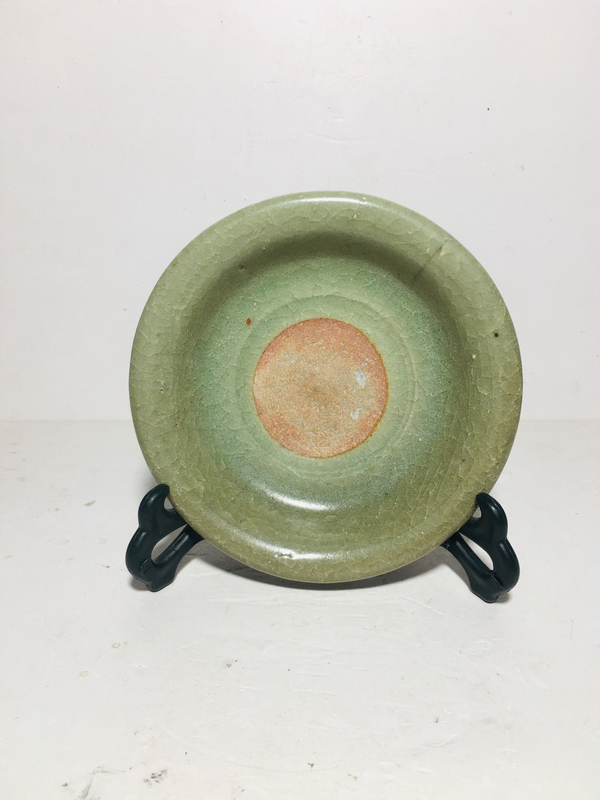 古玩陶瓷龍泉窯帝皇翡翠綠玉化官釉筆洗/壺托壺承拍賣,當前價格0元