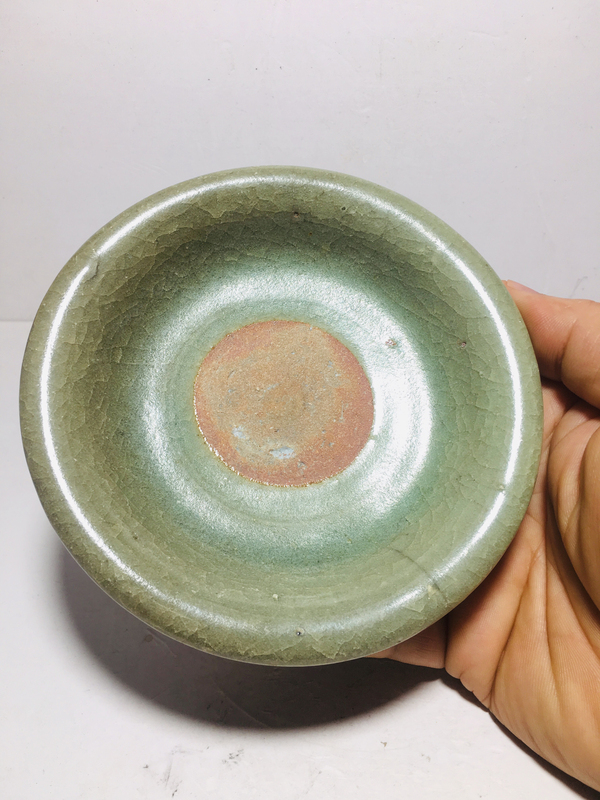 古玩陶瓷龍泉窯帝皇翡翠綠玉化官釉筆洗/壺托壺承拍賣,當前價格0元