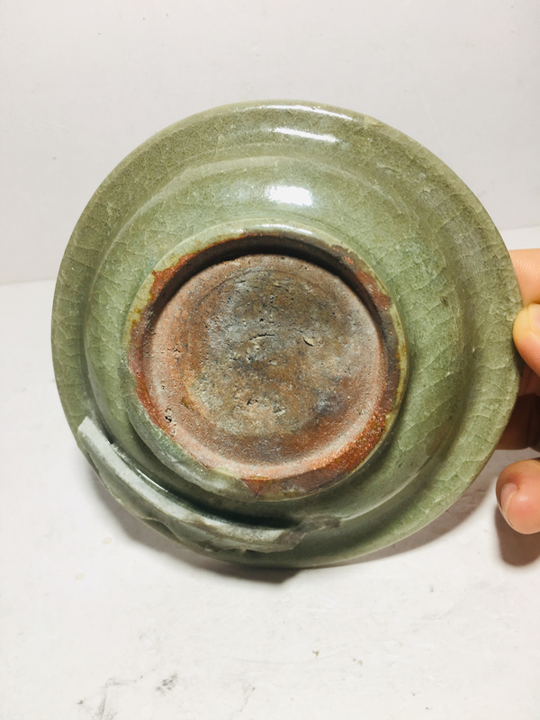 古玩陶瓷龍泉窯帝皇翡翠綠玉化官釉筆洗/壺托壺承拍賣,當前價格0元