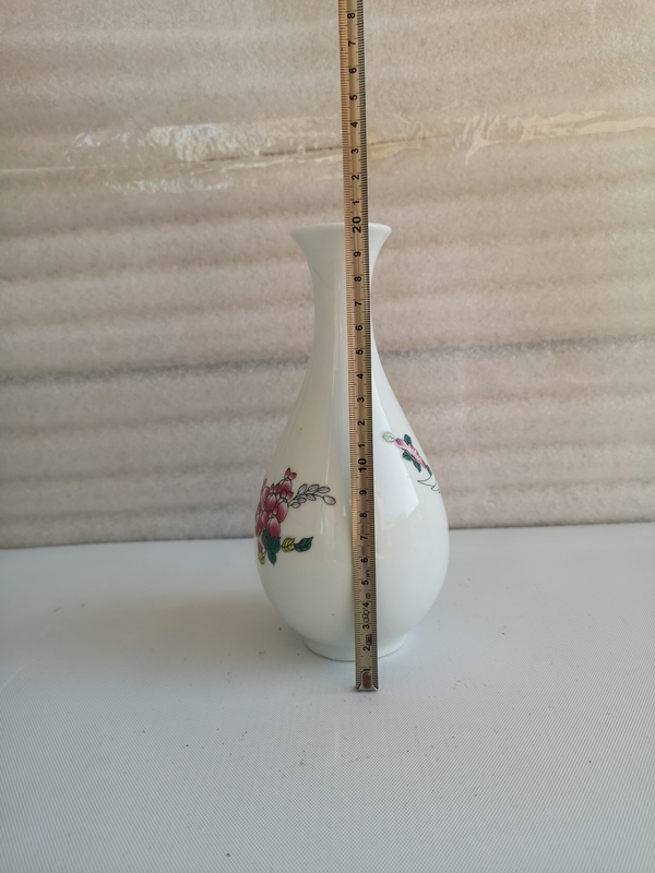 古玩陶瓷八十年代鶴紋玉壺春瓶拍賣,當前價格298元