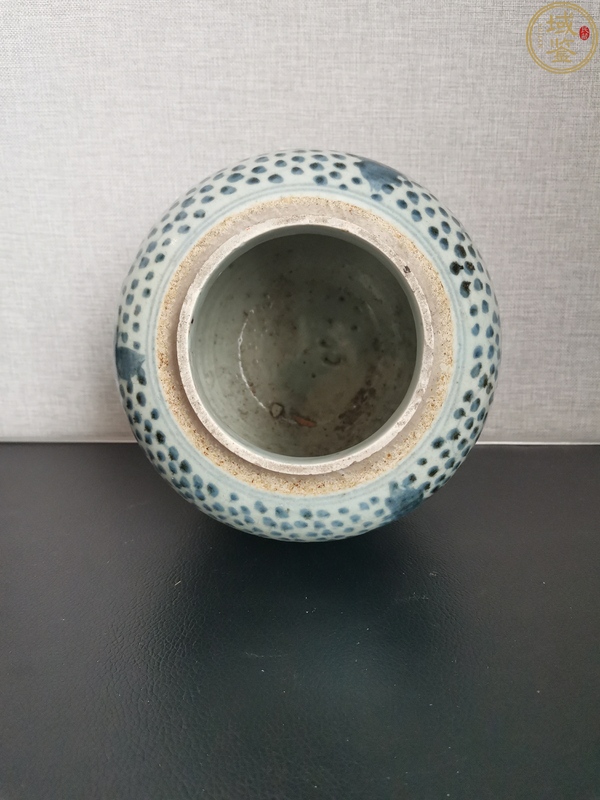 古玩陶瓷清中.花卉青花罐拍賣,當前價格496元