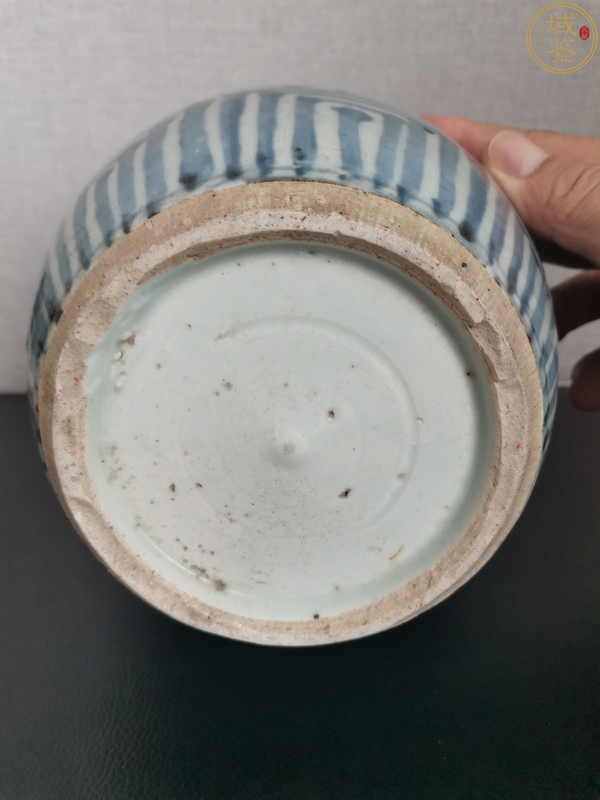 古玩陶瓷清中.花卉青花罐拍賣,當前價格496元
