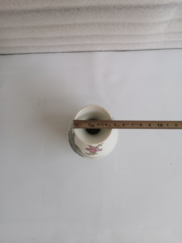 古玩陶瓷六十至八十年代鶴紋玉壺春瓶拍賣,當前價格260元