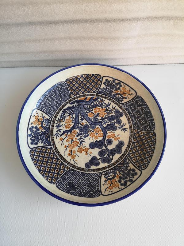 古玩陶瓷歲寒三友松竹梅彩瓷盤拍賣,當(dāng)前價(jià)格398元