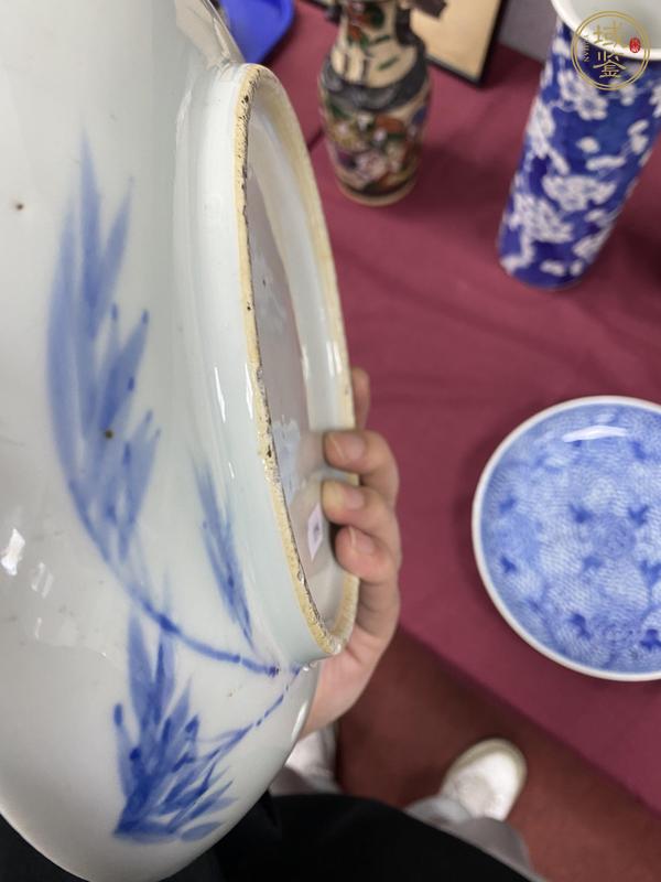 古玩陶瓷青花纏枝牡丹紋盤真品鑒賞圖