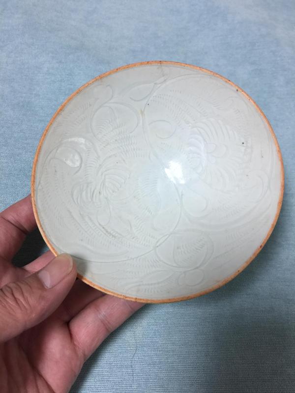 古玩陶瓷影青釉花卉紋碗拍賣,當前價格3000元