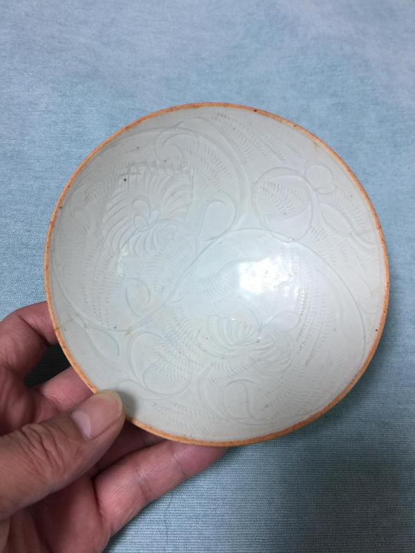 古玩陶瓷影青釉花卉紋碗拍賣,當前價格3000元