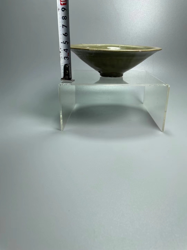 古玩陶瓷耀州窯青釉旋風紋盞拍賣,當前價格7889元