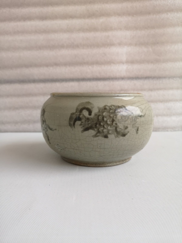 古玩陶瓷清代印花魚紋洗拍賣,當(dāng)前價(jià)格580元