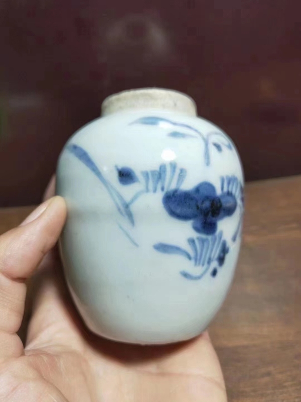 古玩陶瓷清早.青花蓮孑罐。拍賣,當前價格1850元