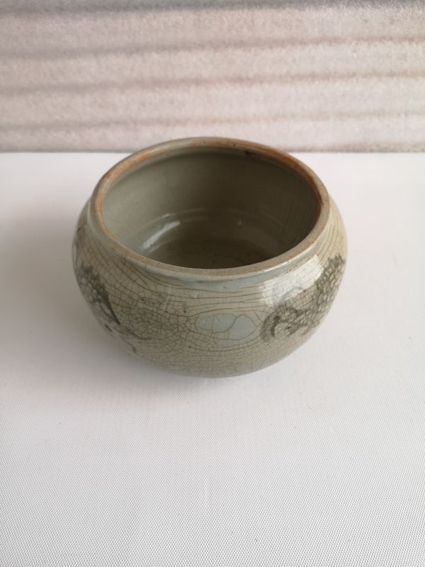 古玩陶瓷清代印花魚紋洗拍賣,當(dāng)前價(jià)格580元