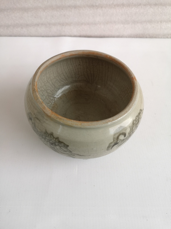 古玩陶瓷清代印花魚紋洗拍賣,當(dāng)前價(jià)格580元