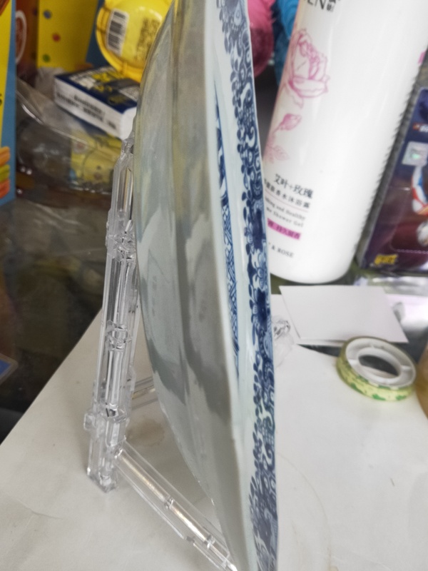 古玩陶瓷清代乾隆樓臺亭閣山水紋青花盤拍賣,當(dāng)前價(jià)格1680元