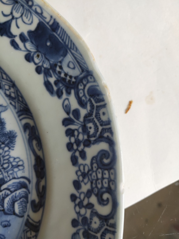 古玩陶瓷清代乾隆樓臺亭閣山水紋青花盤拍賣,當(dāng)前價(jià)格1680元