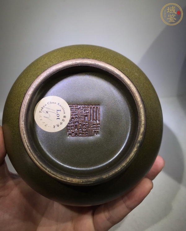 古玩陶瓷茶葉末膽式瓶真品鑒賞圖