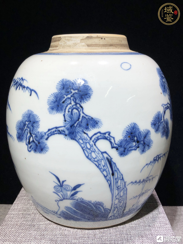 古玩陶瓷青花罐真品鑒賞圖