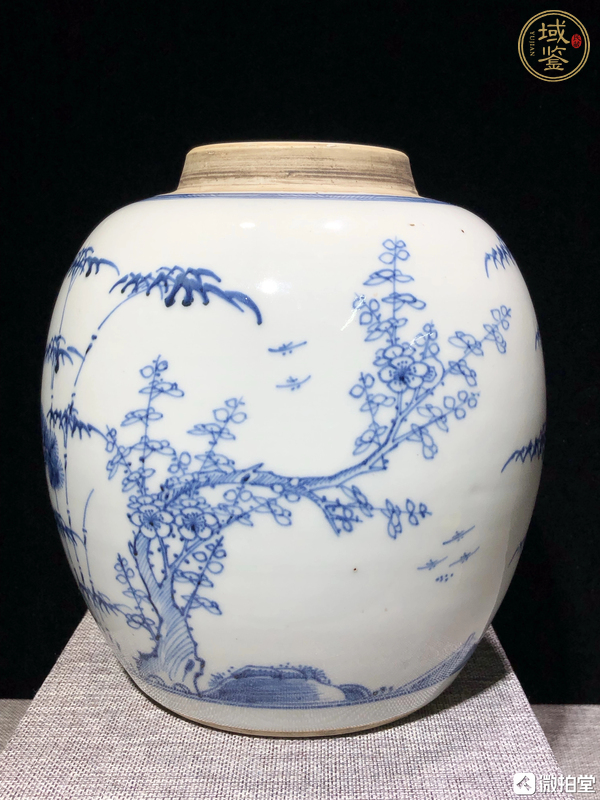 古玩陶瓷青花罐真品鑒賞圖