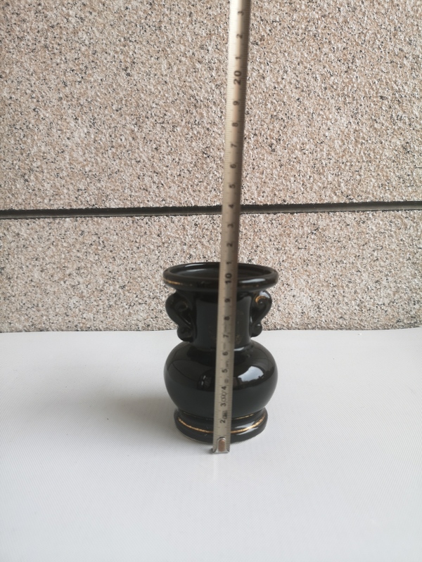 古玩陶瓷六十至八十年代黑釉盤口瓶拍賣,當(dāng)前價格168元