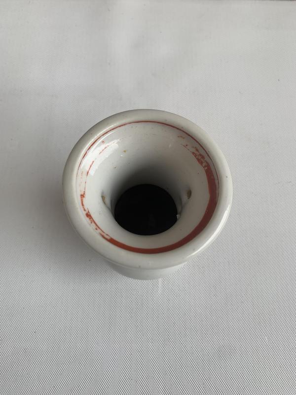 古玩陶瓷出口創(chuàng)匯期花卉紋獅耳盤口瓶拍賣,當(dāng)前價(jià)格160元